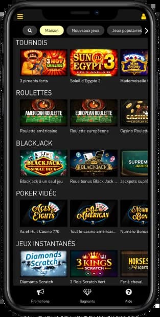 Action Casino French Mobile